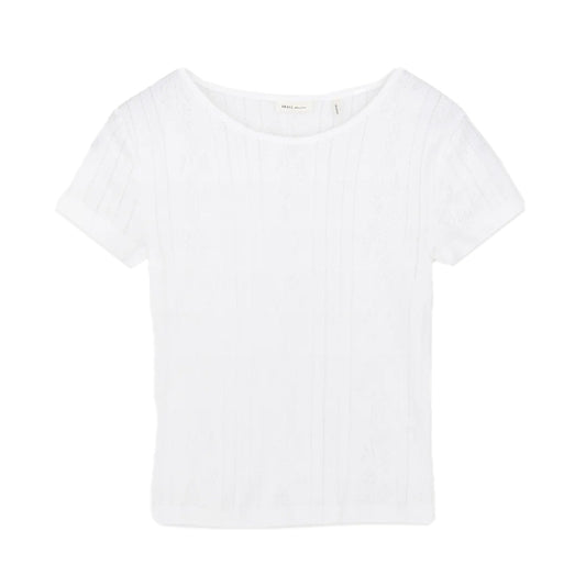 Anna Cap Sleeve Tee | Hvid