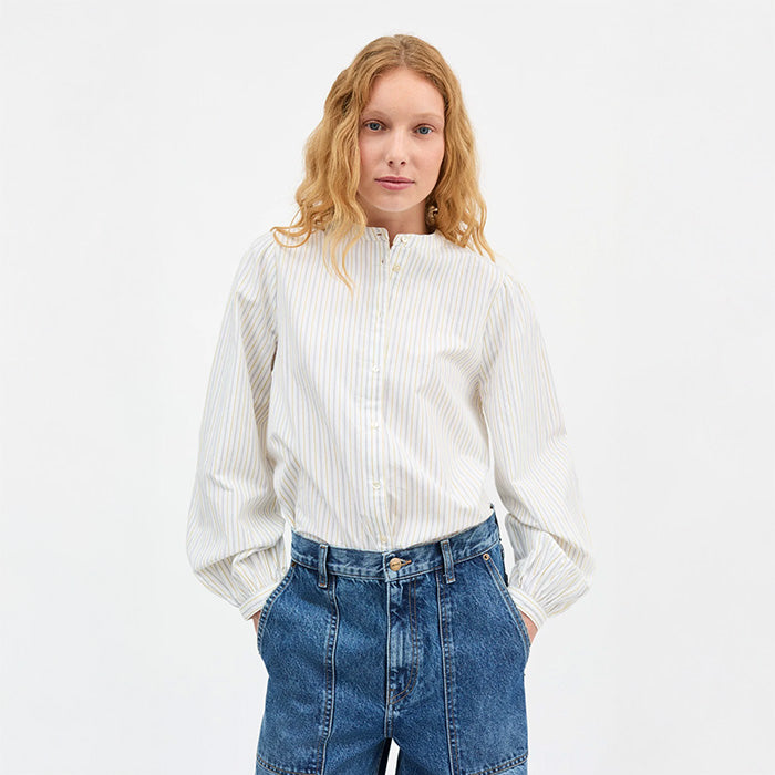 Vita skjorte | Yellow Stripe