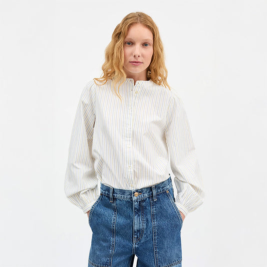 Vita skjorte | Yellow Stripe