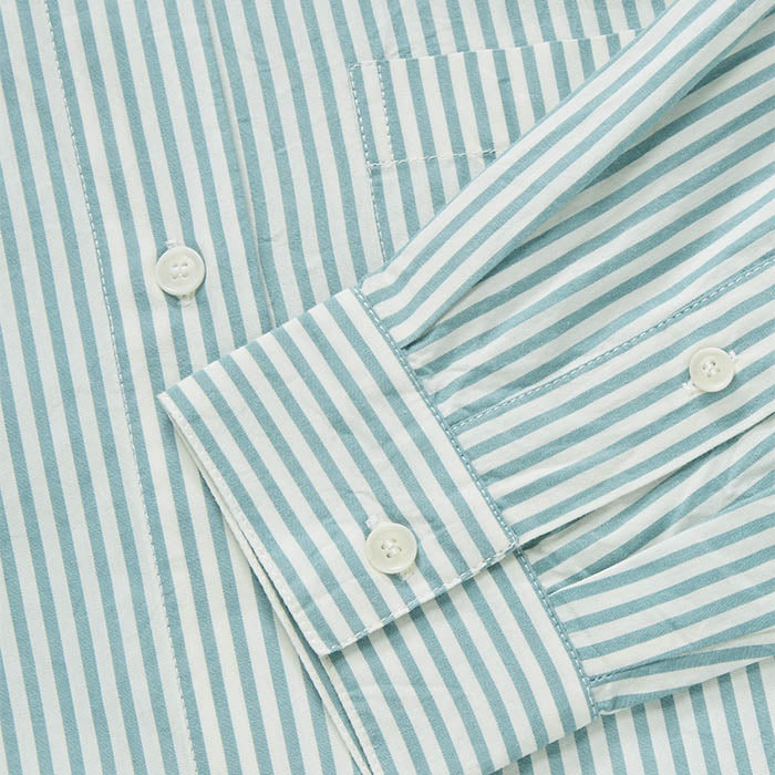 Edgar skjorte | Aqua Stripe