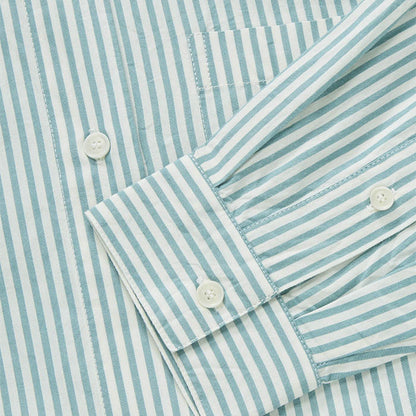 Edgar skjorte | Aqua Stripe