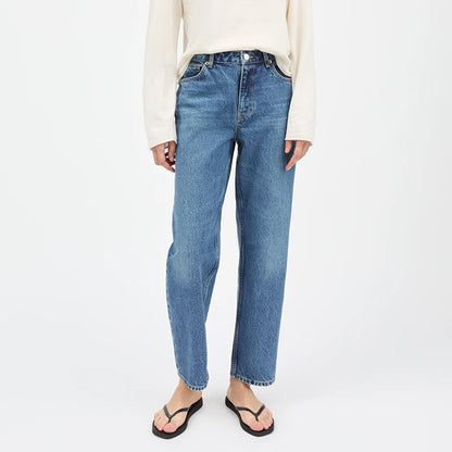 Allison cropped jeans | Slouchy Blue