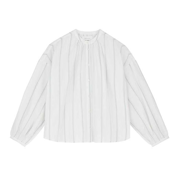 Cilla skjorte | White/Navy Stripe