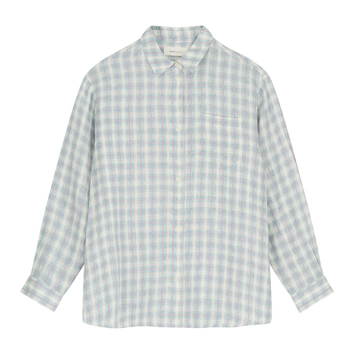 Edgar skjorte | Purple/Blue Check