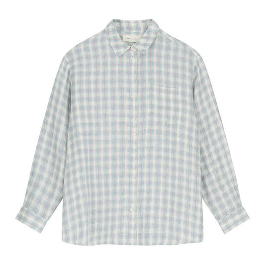 Edgar skjorte | Purple/Blue Check