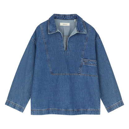 Norma Blouse | Slouchy Blue