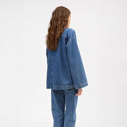 Norma Blouse | Slouchy Blue