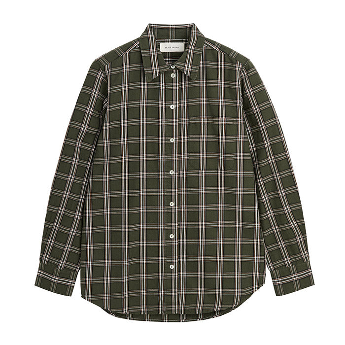 Nico skjorte | Green/White Check