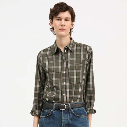 Nico skjorte | Green/White Check