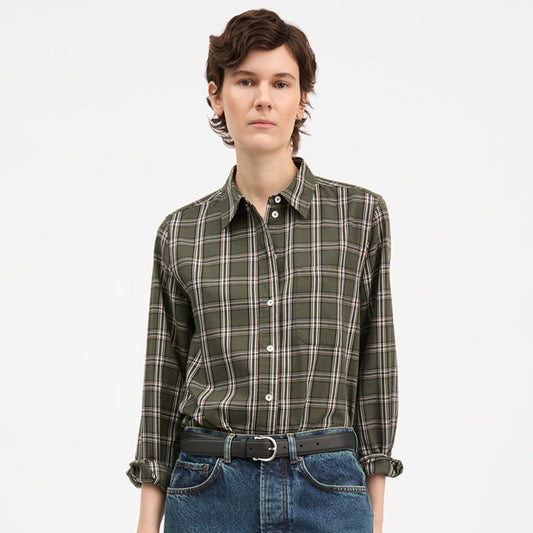 Nico skjorte | Green/White Check