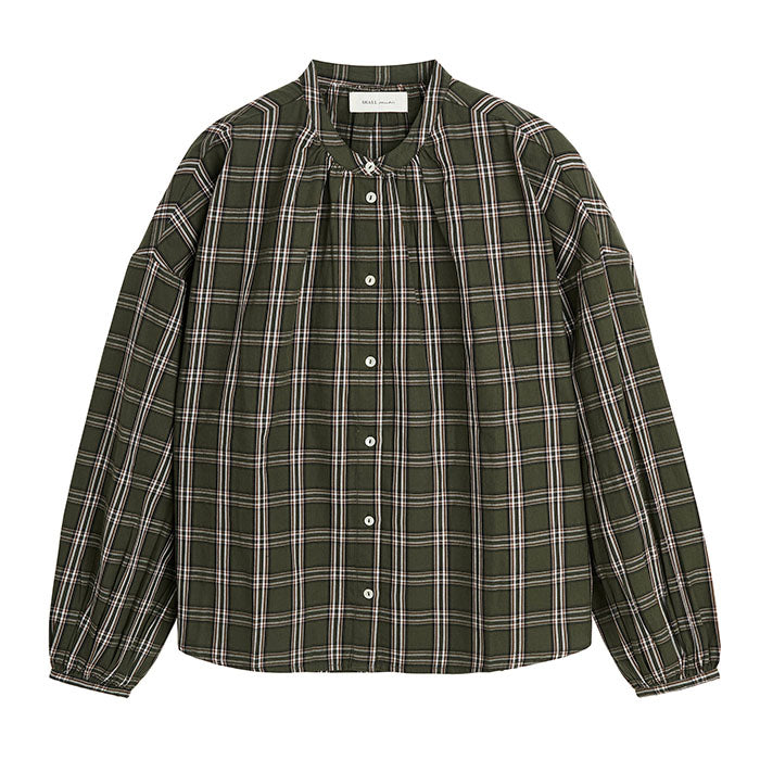 Cilla skjorte | Green/White Check