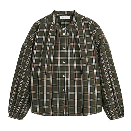 Cilla skjorte | Green/White Check