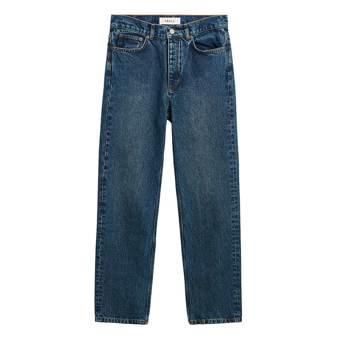 Sharon straight jeans | Washed dark blue