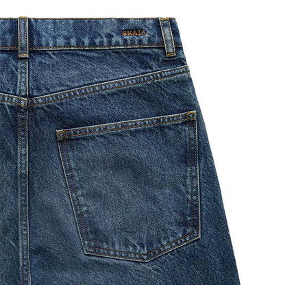 Sharon straight jeans | Washed dark blue