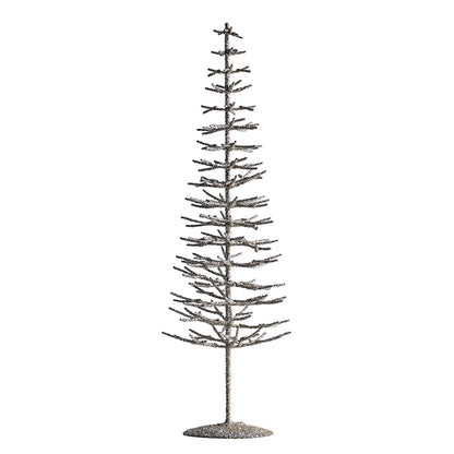 Glimmer juletræ L | Sølv