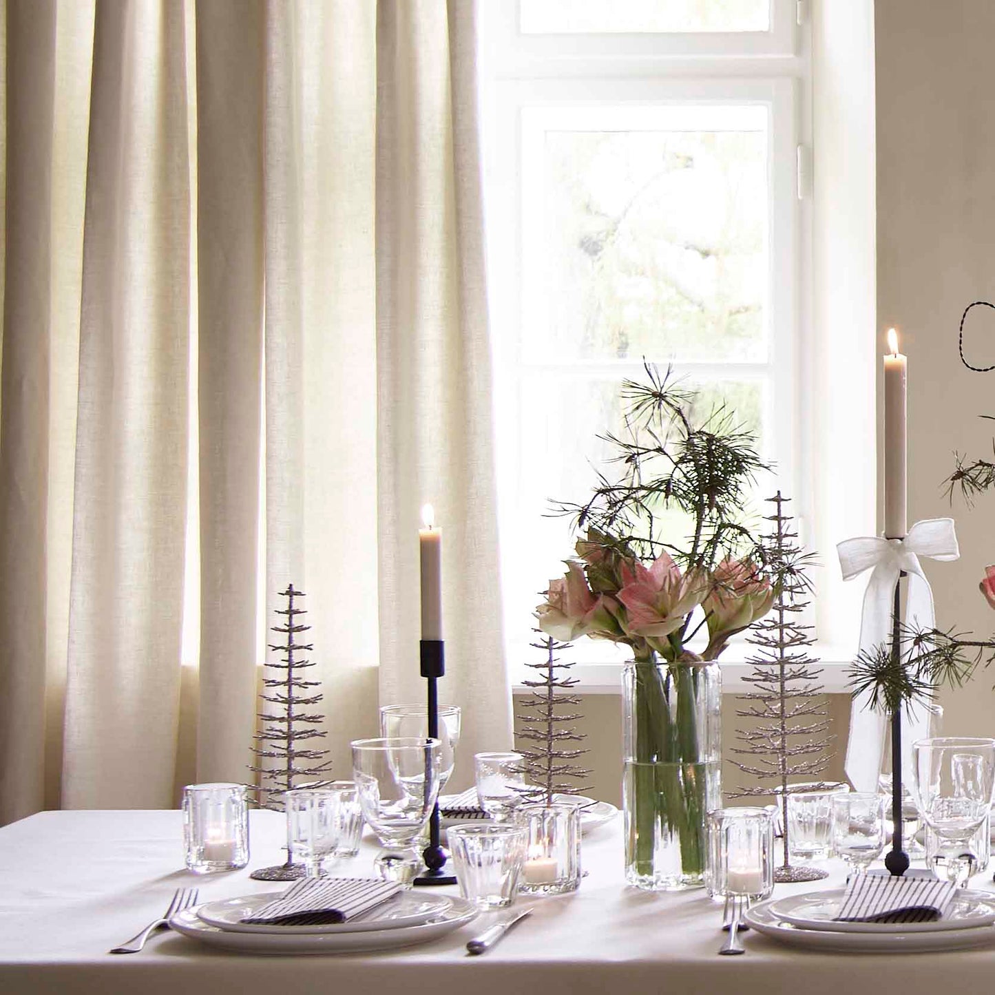 Mata glasvase L | Klar