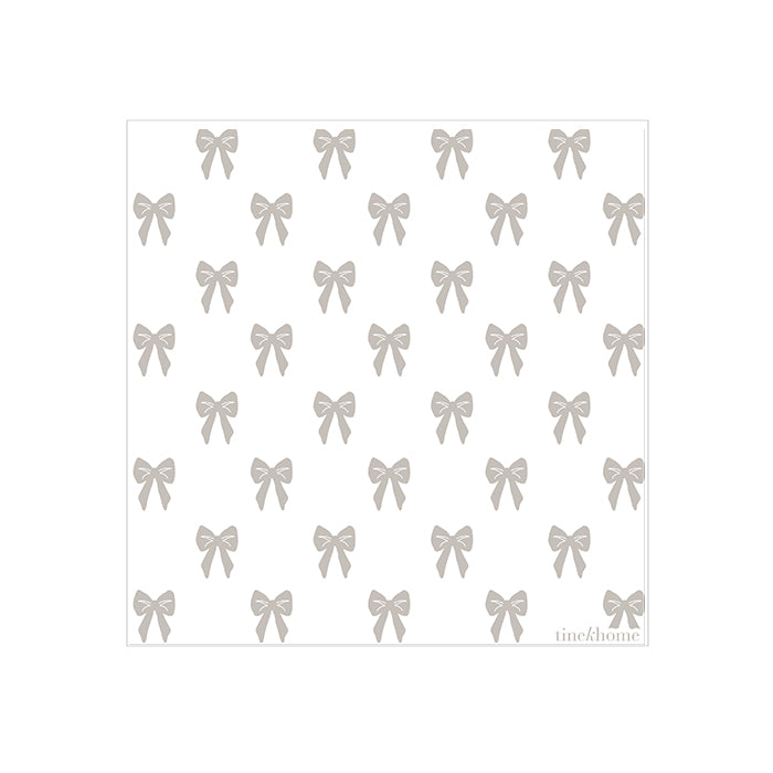 Små papirservietter m/ sløjfer | Linen