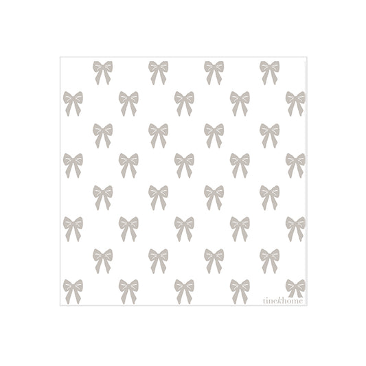 Små papirservietter m/ sløjfer | Linen