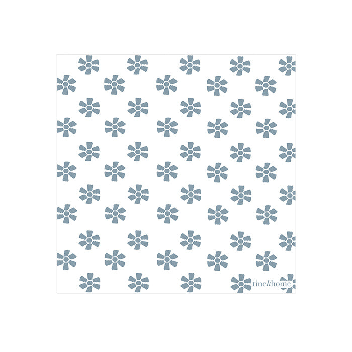 Små papirservietter m/ blomster | Denim