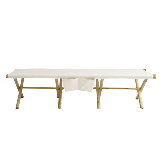 Bambus daybed, Hvid