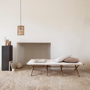 Bambus daybed, Hvid