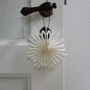 Krystal ornament, Hvid
