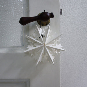 Snefnug ornament, Hvid