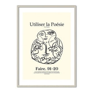 Utiliser la Poésie plakat