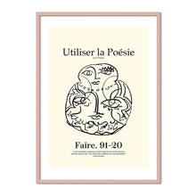 Indlæs billede til gallerivisning Utiliser la Poésie plakat
