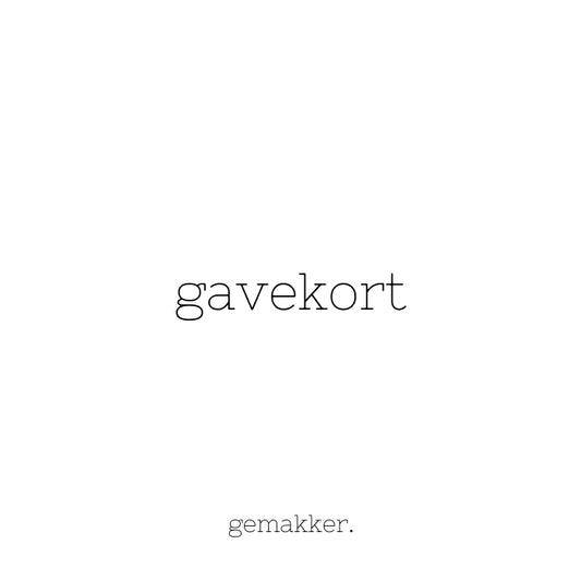 Gavekort - Gemakker